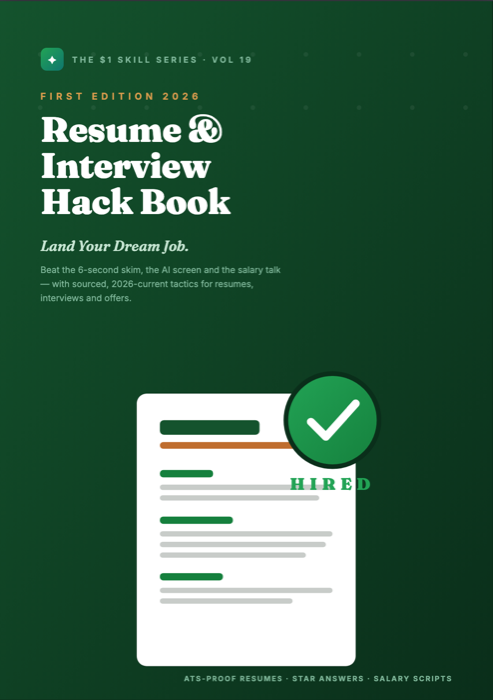 Resume & Interview Hack Book — Land Your Dream Job