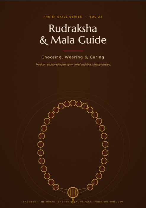 Rudraksha & Mala Guide — Choosing, Wearing & Caring (Tradition Explained Honestly)
